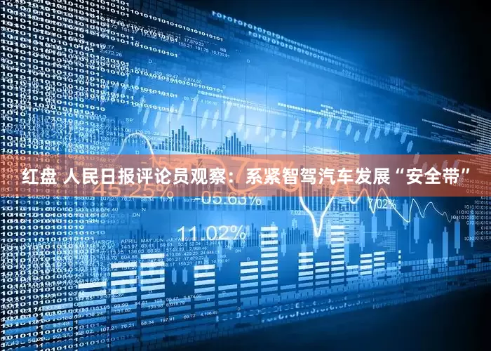 红盘 人民日报评论员观察：系紧智驾汽车发展“安全带”
